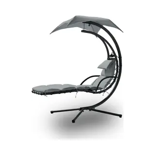 Rijoka Ligstoel Modern Lounge Deluxe - Grijs