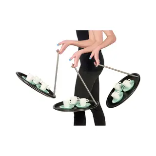Blue Omnia ® - Balance Tray ® - Eenhandig - Antislip - Dienblad - Zelf-balancerend - Plateau - Dienbladen