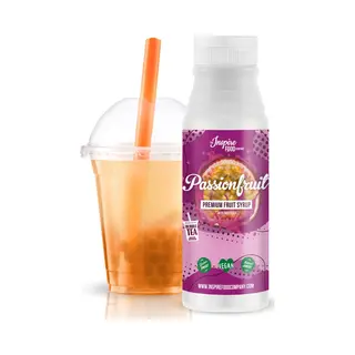 The Inspire Food Company Inspire Food Echter Fruchtsirup Für Bubble Tea Mischung - 300ml | Maracuja Fruchtsirup Für Bubble Tea, Boba Tea, Slushes & Ice-Blended | 100%