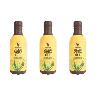 Forever Direct E.U. B.V. Forever Aloe Vera Gel - 99, 7% Pure Gel - Suikervrij En Glutenvrij - 3 X 1 Liter