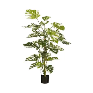 Mica Decorations Kunstboom Monstera - 120x120x140 Cm - Polyester - Groen
