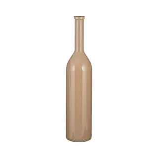 Mica Decorations Flesvaas Groot - Rioja - Taupe - Gerecycled Glas - 21 X 100 Cm