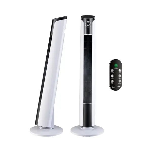 CoolHome CF2204 Design Ventilator - Wit - Torenventilator - Afstandsbediening - Timer - Dimbaar Led-scherm - Kolomventilator Met Luchtreiniger - thumbnail