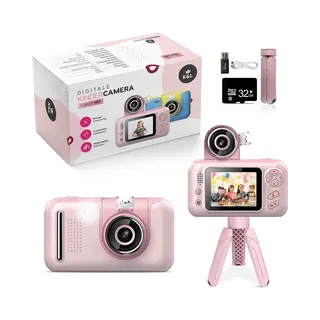 K&L Digitale Kindercamera Kids - Kinder Vlog Camera - Kindercamera's Digitaal - Fototoestel Kinderen - Kinderfototoestel