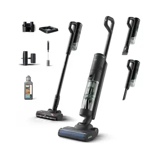 Philips 7000 series XW7263/11 steelstofzuiger & elektrische bezem 2-in-1-steelstofzuiger Batterij/Accu Droog en nat Zakloos 0,45 l Zwart