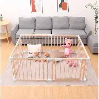 Ladanas Houten Grondbox Baby - Massief Grenenhout - Stabiele, Ongelakte Babybox Met Deurtje - Topkwaliteit & Eenvoudige Montage En Demontage (10 Min) Met