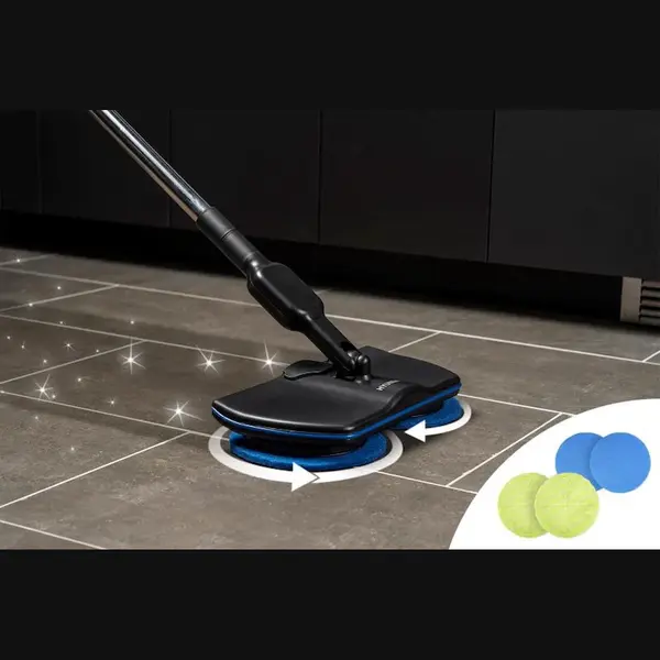 Hyundai Electronics - Electric Feather Light Spinning Mop - Mop Set Van 4 Stuks thumbnail
