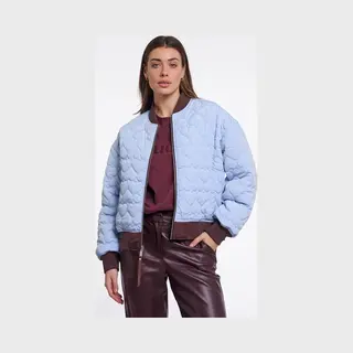 Rino & Pelle Jackets - Djenna Reversible Bomber Jacket - Lichtblauw