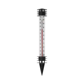 Pro Garden Tuin/buiten Thermometer - Kunststof - Zwart - 3, 5 X 23 Cm