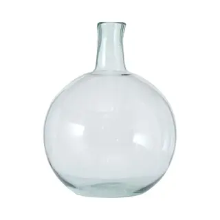 Stijlvolle Glazen Decoratieve Bloemenvaas In Het Transparant Glas Van 45 X 32 Cm - Bloemen/takken Bloemenvaas Voor Binnen Gebruik