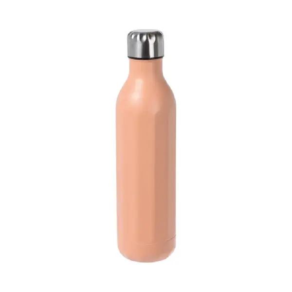 Excellent Houseware Rvs Thermosfles / Isoleerfles Voor Onderweg 500 Ml Pastel Oranje - Thermoflessen thumbnail
