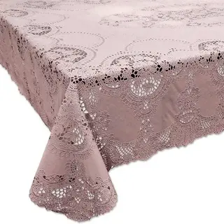 Unique Living Binnen/Buiten Tafelkleed/tafellaken In Roze Kleur 137 X 180 Cm Rechthoek