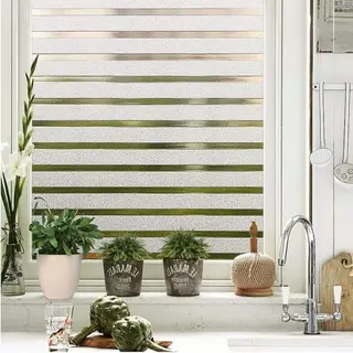 Homewell Raamfolie Hr++ 60x200cm - Zonwerend & Isolerend - Statisch - Strepen