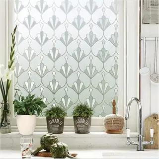 Homewell Raamfolie Hr++ 90x200cm - Zonwerend & Isolerend - Anti Inkijk - Statisch - Retro Candle Stick