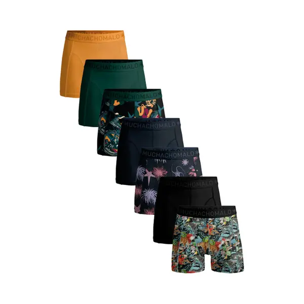 Muchachomalo Heren Boxershorts – 7 Pack – 95% Katoen – Normale Lengte – Ondergoed Heren thumbnail