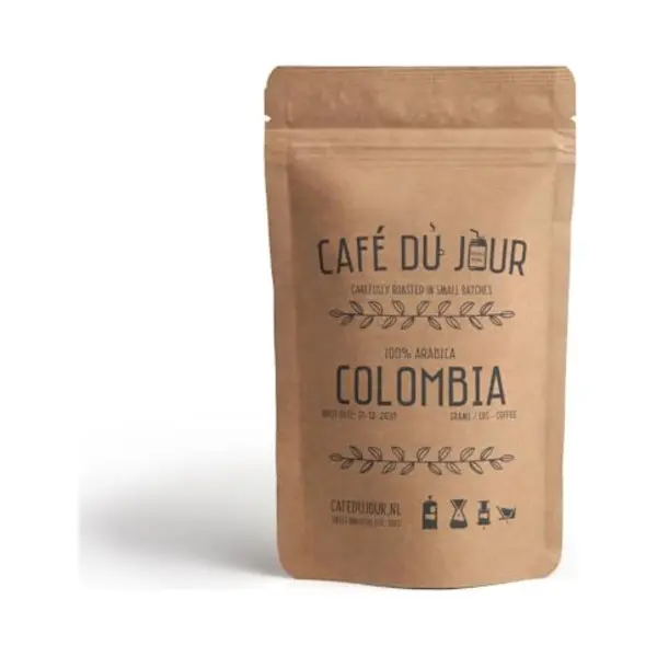 Café Du Jour 100% Arabica Colombia Koffiebonen - Vers Gebrand - 250 Gram thumbnail