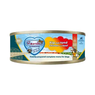 24x Renske Blik Vers Gestoomd Complete Menu Kip - Rund 95 Gr