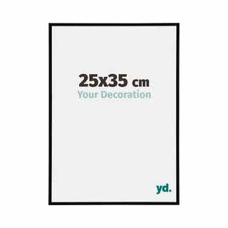 Your Decoration Fotokader 25x35 Cm - Zwart Hoogglans - Kunststof - Annecy