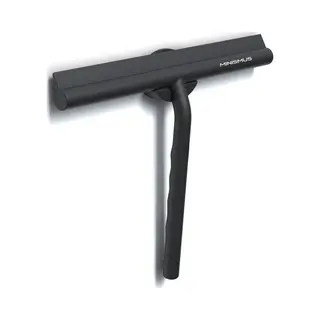 Arborescence Minimalistische Douchewisser Met Magnetische Haak - Siliconen Wisser Voor Glas, 21 Cm, Zwart
