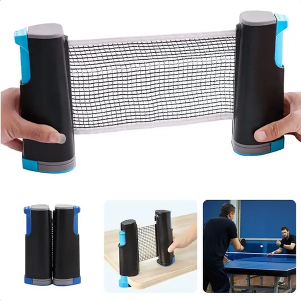 Uitschuifbaar Tafeltennisnet – Maximaal 180 Cm – Universeel Pingpong Net Voor Elke Tafel – Draagbaar & Stevig thumbnail