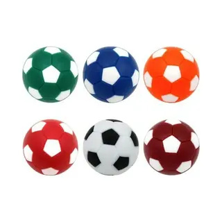 Set Van 6 Tafelvoetbal Balletjes Muti-color 32mm - Multi-pack Tafel Voetbal Ballen - Abs Kunststof - Diverse Kleuren