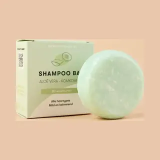Shampoo Bars Nederland ShampooBars - Shampoo Bar Aloë Vera - Komkommer Voor Alle Haartypes - 60g