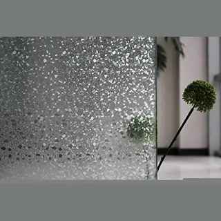 Wicotex Raamfolie - Hr++ - Statisch - Anti Inkijk - Zelfklevend - Isolerend - Stenen - 45cm X 200cm