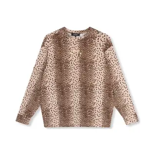 Refined Department T-shirt Jody Ladies Knitted Leopard Ls R2407814435 850 Panterprint Dames Maat - S