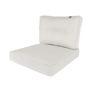 Kopu® Melan Hoogwaardige Loungekussen-set Zit En Rug 60 Cm Creme