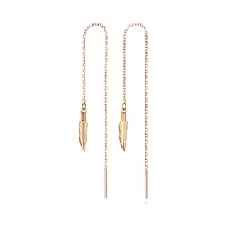 Cilla Jewels Ketting Oorhangers Dames Met Blad Rose Kleurig Van Edelstaal