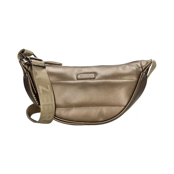 Zebra Trends Zebra Evie Crossbody Schoudertas - Trendy Banana Bag - Dames Tas - Brons. thumbnail