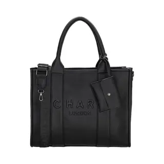 Charm London Bond Handtas - Schoudertas - 42 X 34 X 16 Cm - Laptoptas 15, 6 Inch - Crossbody - Handige Etui - Dames Tas - Zwart.
