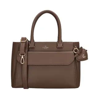 Charm London Cambridge Handtas M - Schoudertas - Crossbodytas - Schouderband - Dames Tas - Mokka