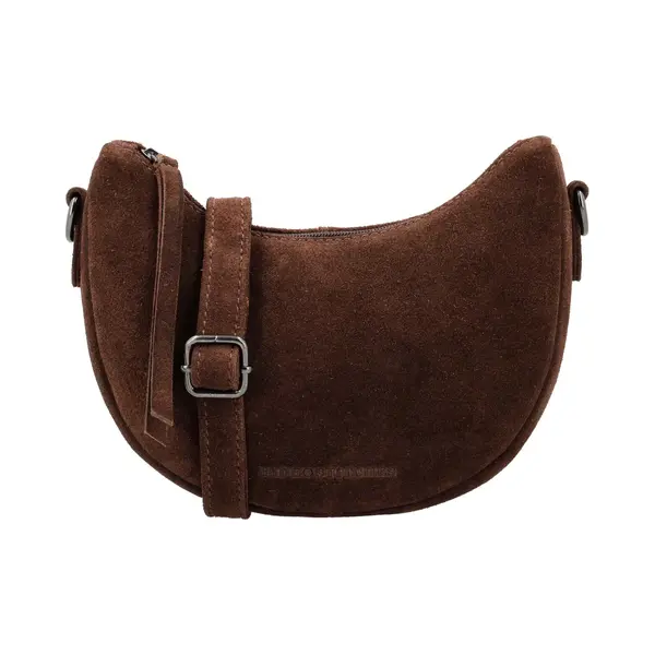 Hide & Stitches Brazos Schoudertas - Crossbody - Tas - Leer - Leren Dames Tas - Donkerbruin thumbnail