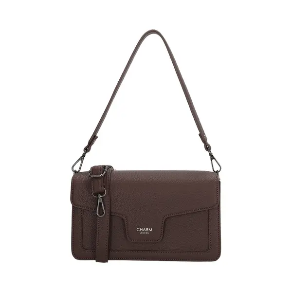 Charm London Monaco - Schoudertas - Crossbody - Overslag - Donkerbruin thumbnail