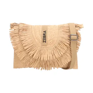 Zebra Trends Coco Crossbodytas - Schoudertas - Riet - Dames - Dames Tas - Donker Natuur