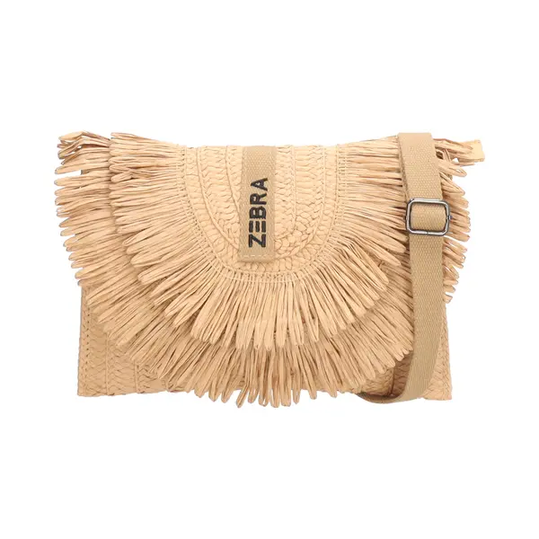 Zebra Trends Coco Crossbodytas - Schoudertas - Riet - Dames - Dames Tas - Donker Natuur thumbnail