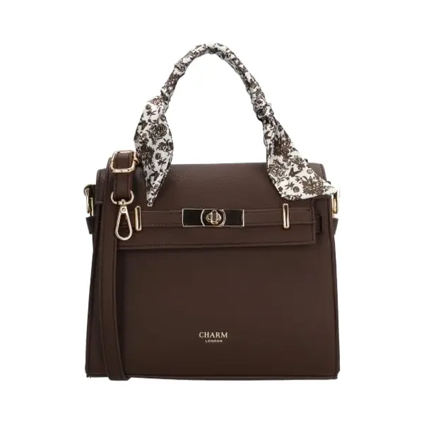 Charm London The Hamptons Handtas - Schoudertas - Dames - Crossbody - Donkerbruin thumbnail