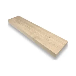 wandplanken.nl Houten Plank 100 X 15 Cm Eiken Recht - Houten Planken Voor Muur - Boomstam Plank - Eiken Plank