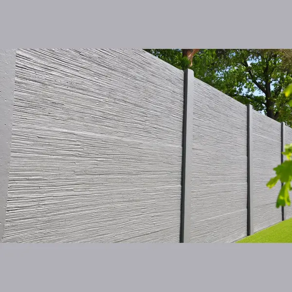 Betonzaun Linestone Grau Einseitig 200x200cm thumbnail