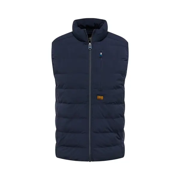 G-Starvoor Mannen. D24277-D518-C742 Foundation Liner Vest Marine (M), Casual, Polyester, Marineblauw thumbnail