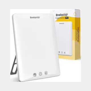BrellaVio Daglichtlamp Pro - 12.000 Lux - Wit - Incl. Opberghoes - Uv-vrije Led Lamp - Daglicht Lampen - Hobby Bureaulamp
