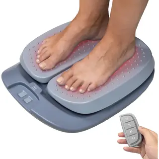 Lifeproducts Fußmassagegerät - Mit Wärme-/ Vibrationsfunktion Für Blutzikulation - Grau