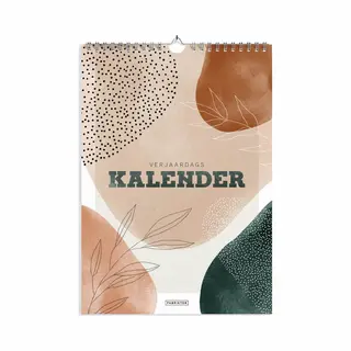 Fabrikten Verjaardagskalender A4 - Zen - Donker Groen/Terra - Duurzaam