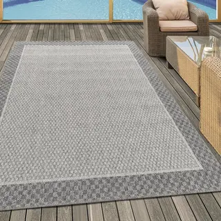 Muratap Aruba - Buitenkleed - Weerbestendig Vloerkleed - In & Outdoor - Creme Grijs- 80x150 Cm