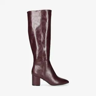 Mexx Heeled High Boot Pluck Mila Burgundy Red Dames - Maat 37