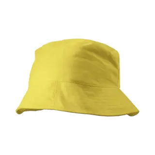Zonnehoedje/vissershoedjes Voor Volwassenen - Geel - 100% Katoen - Zon Bescherming - Festival