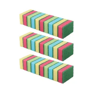 Dirt Devil Schuursponsjes - 30x - Gekleurd - Huishoud/schoonmaak/afwas