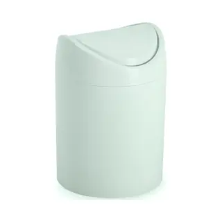Plasticforte Mini Prullenbakje - Mintgroen - Kunststof - Met Klepdeksel - Keuken Aanrecht/tafel Model - 1, 4L - 12 X 17 Cm
