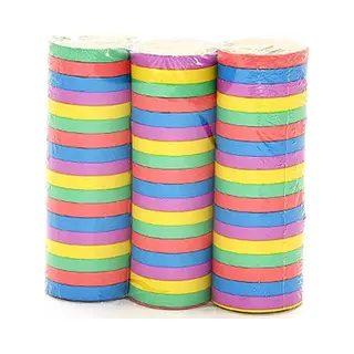 Humbert - Serpentines - 3x Rollen - Gekleurde Stroken Mix - Papier - Feestartikelen
